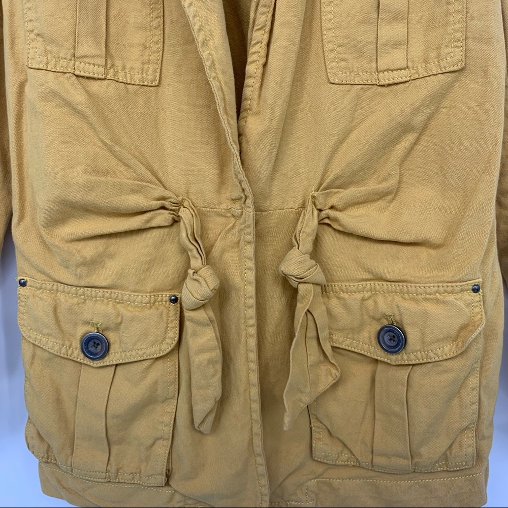 Cartonnier Yellow Nepal Safari Utility Jacket SZ 4 - Picture 3 of 14